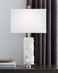 Best Deals Furniture - Ashley Furniture - Malise Table Lamp (Set of 2) - Table Lamp (Set of 2) / White - L429014X2