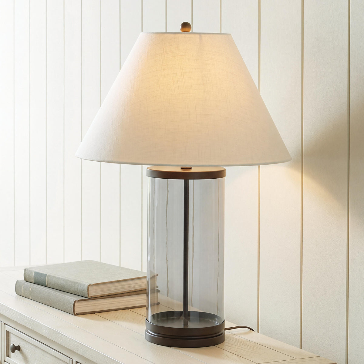 Best Deals Furniture - Ashley Furniture - Junrow Table Lamp - Glass Table Lamp (1/CN) - L430964