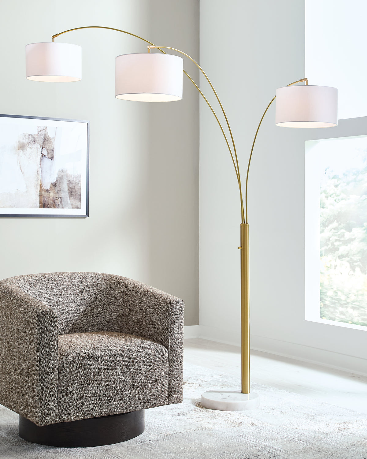 Best Deals Furniture - Ashley Furniture - Valo Arc Lamp - Metal Arc Lamp (1/CN) - L725169