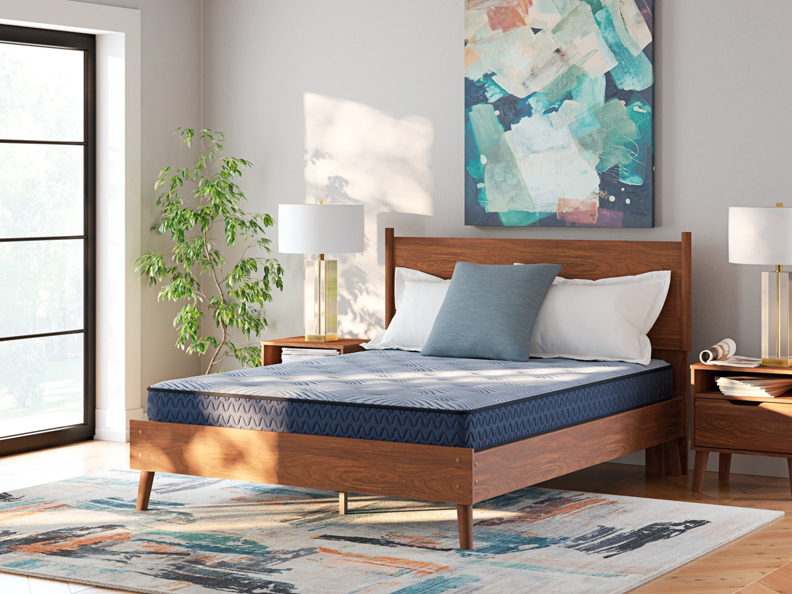 Best Deals Furniture - Ashley Furniture - Peak 2.0 Bonnell Mattresses - California King / Light Blue - M20151