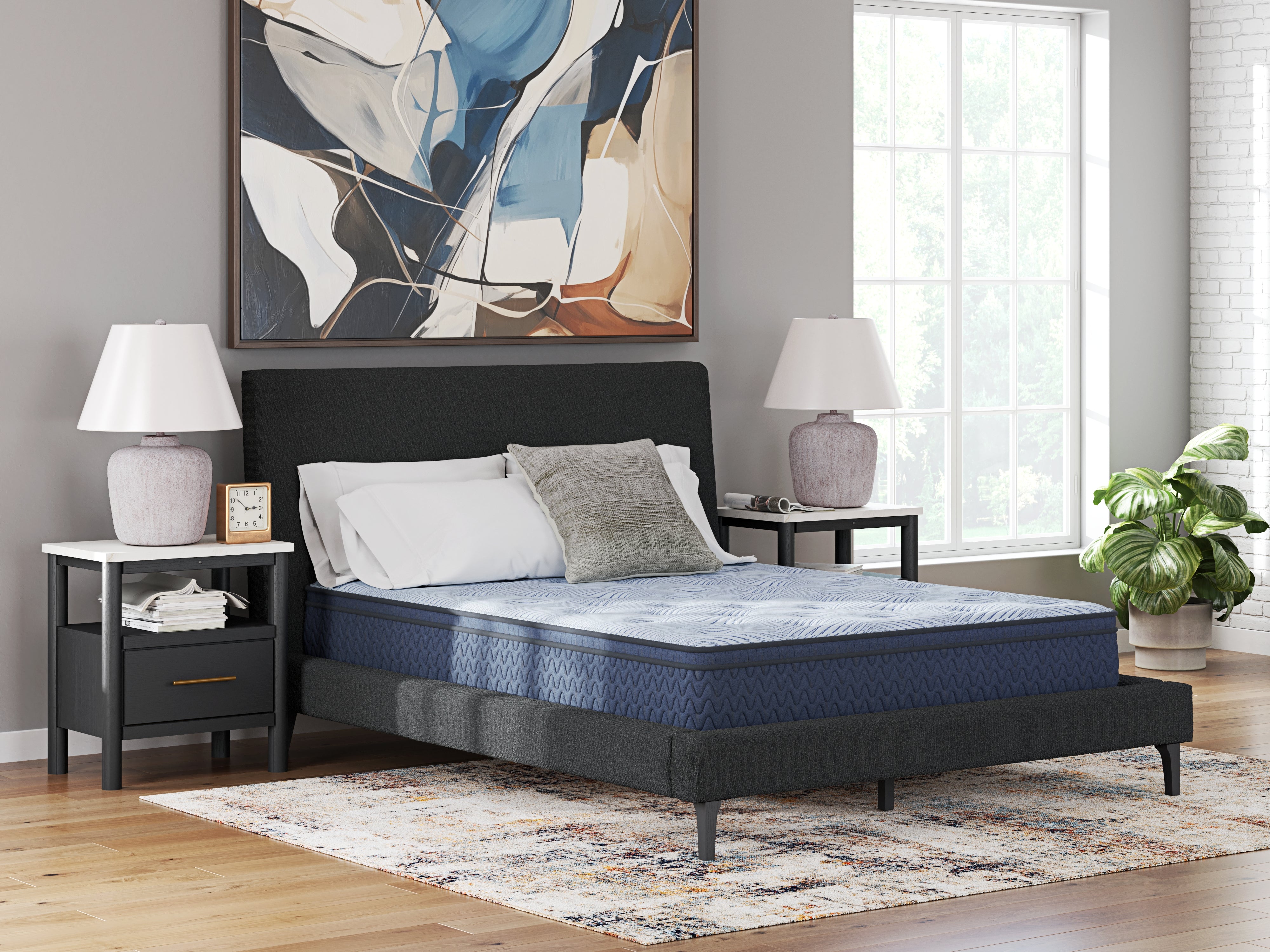 Best Deals Furniture - Ashley Furniture - Peak 2.0 12 Hybrid Mattresses - Twin / Light Blue - M20311