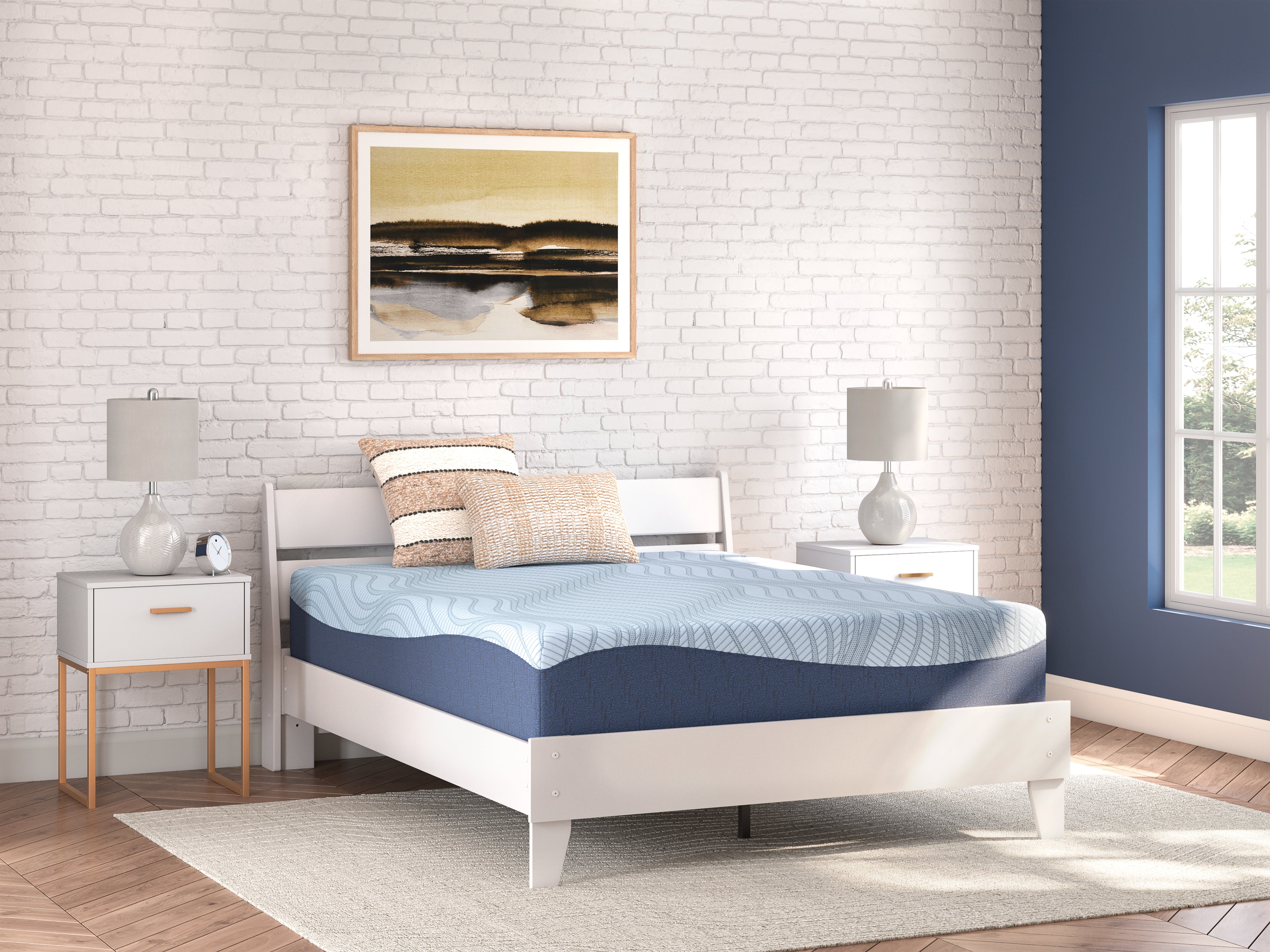 Best Deals Furniture - Ashley Furniture - Peak 2.0 12 Memory Foam Mattresses - Full / White - M20621
