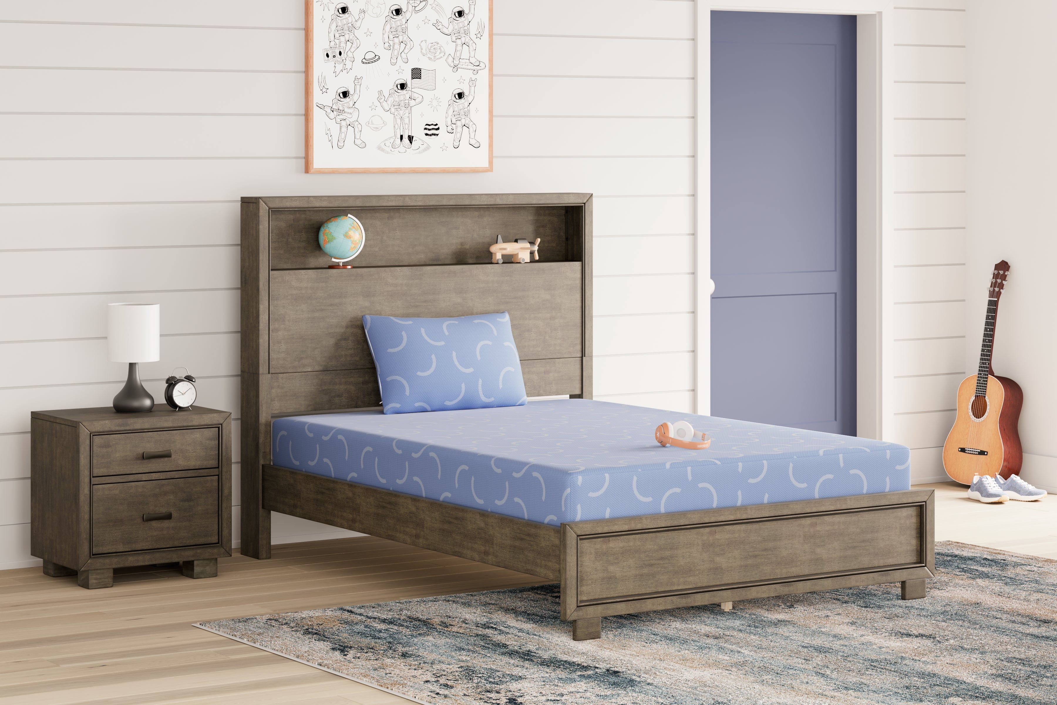Best Deals Furniture - Ashley Furniture - iKidz Ocean Mattresses - Full and Pillow 2/CN / Blue - M43021