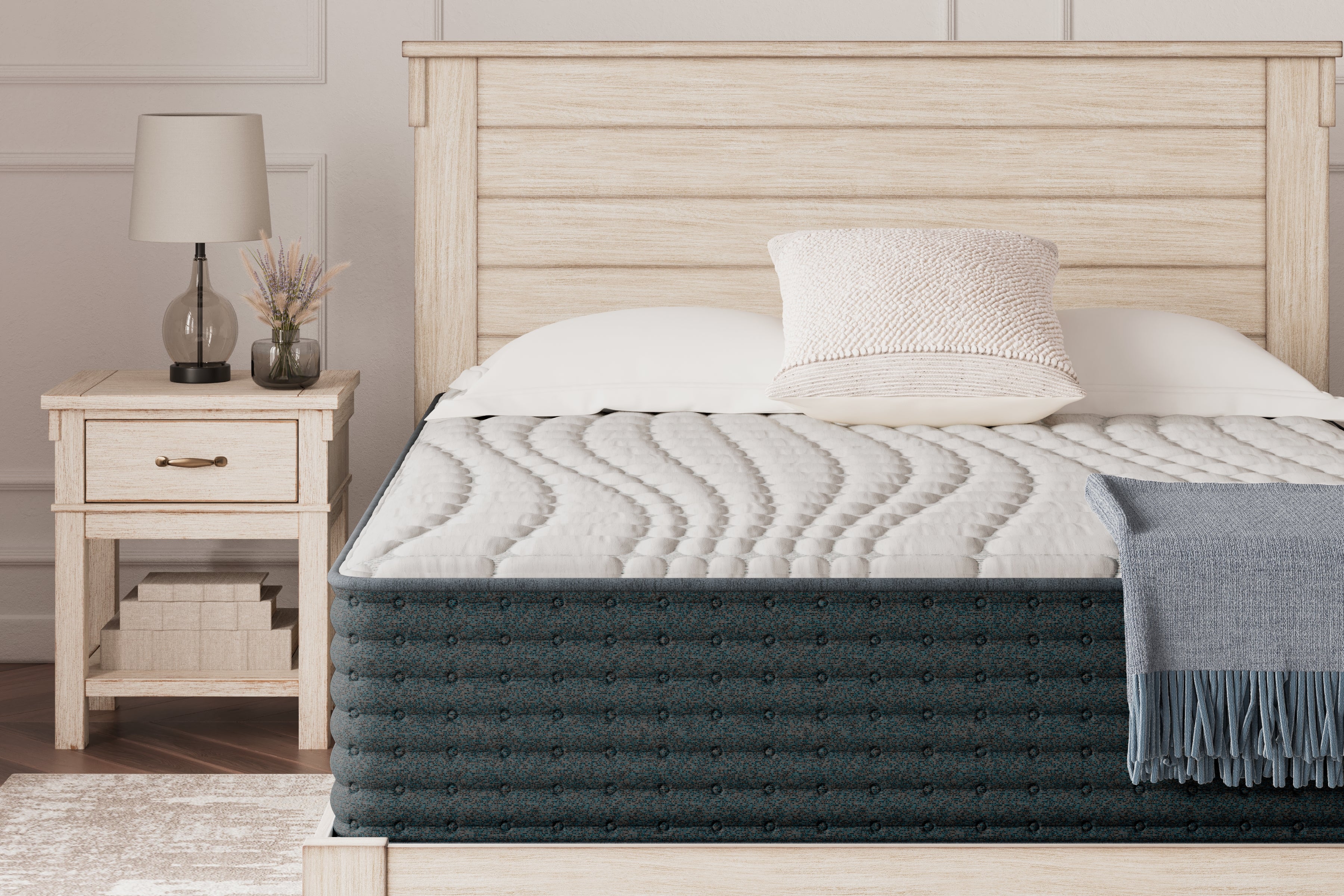 Best Deals Furniture - Ashley Furniture - Hybrid 1300 Mattresses - Queen / White - M43631