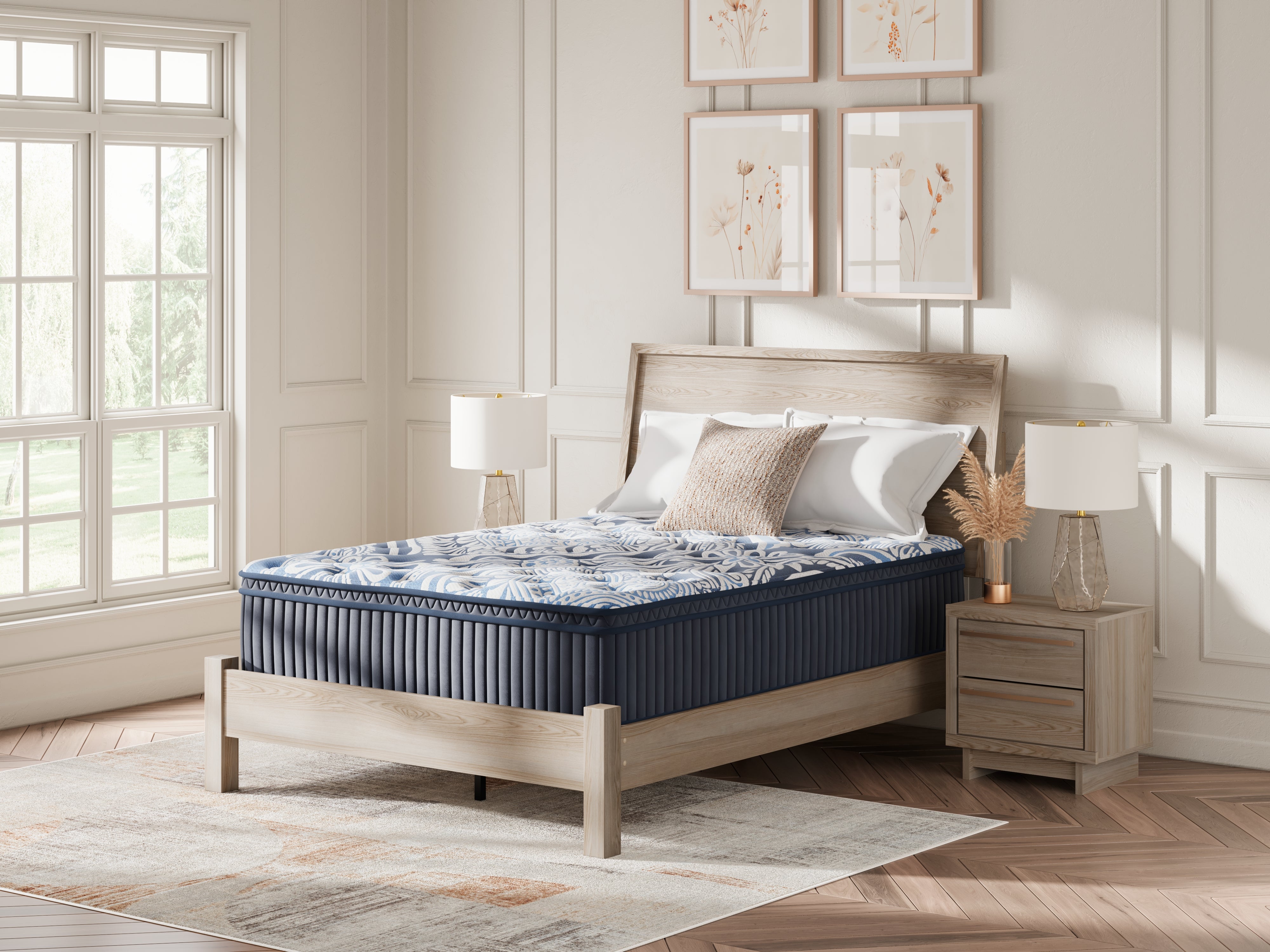 Best Deals Furniture - Ashley Furniture - Plush Luxe 2.0 Mattresses - King / Blue - M49741