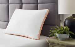 Best Deals Furniture - Ashley Furniture - Zephyr 2.0 3-in-1 Pillow (6/Case) - 3-in-1 Pillow (6/CS) / White/Orange - M52112