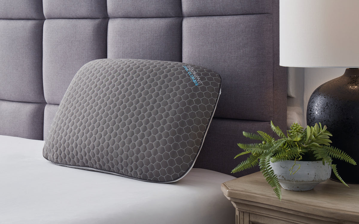 Best Deals Furniture - Ashley Furniture - Zephyr 2.0 Graphene Contour Pillow (6/Case) - Graphene Contour Pillow (6/CS) / Dark Gray - M52113