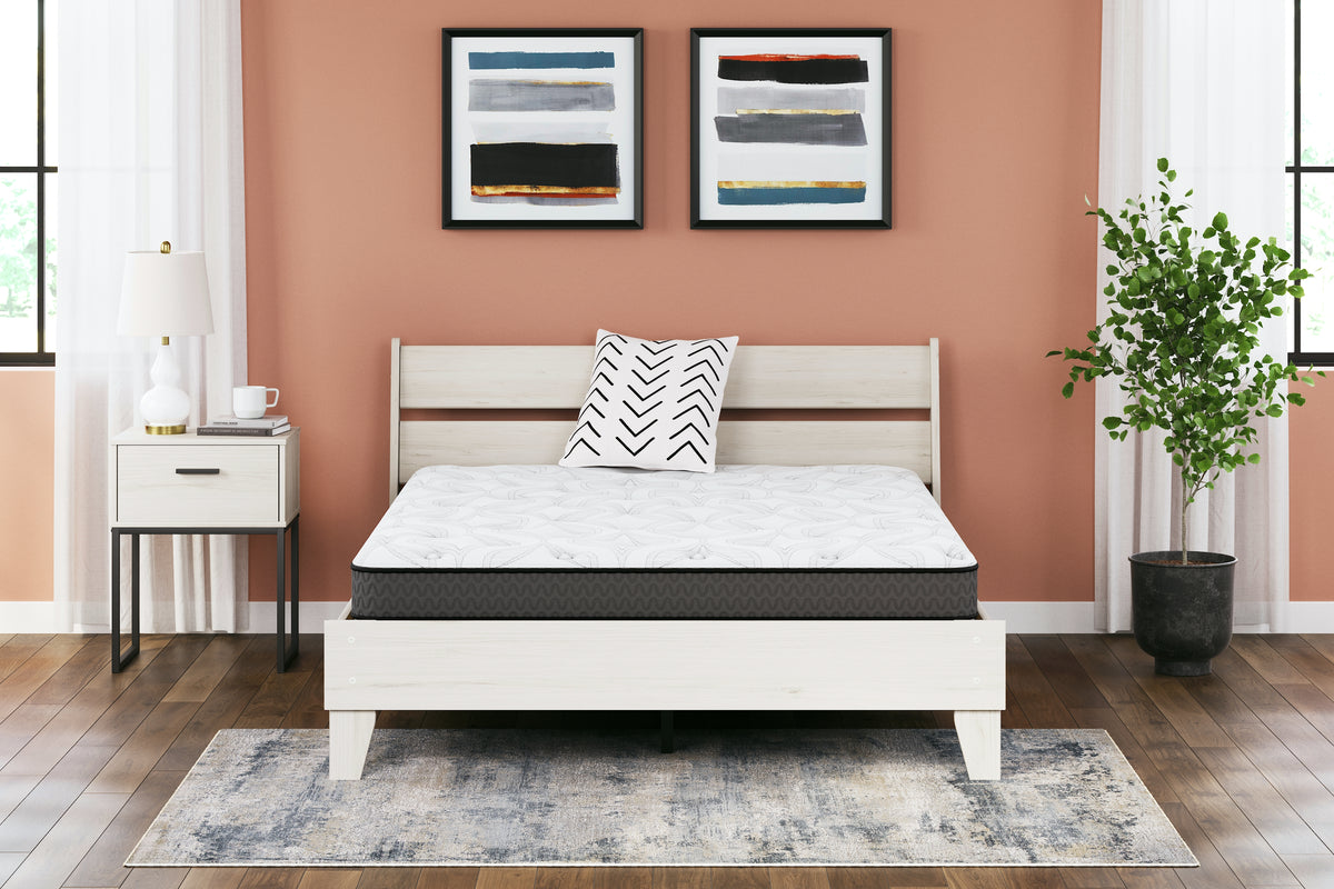 Best Deals Furniture - Ashley Furniture - 8 Inch Bonnell Hybrid Twin Mattress - Twin / White - M58711