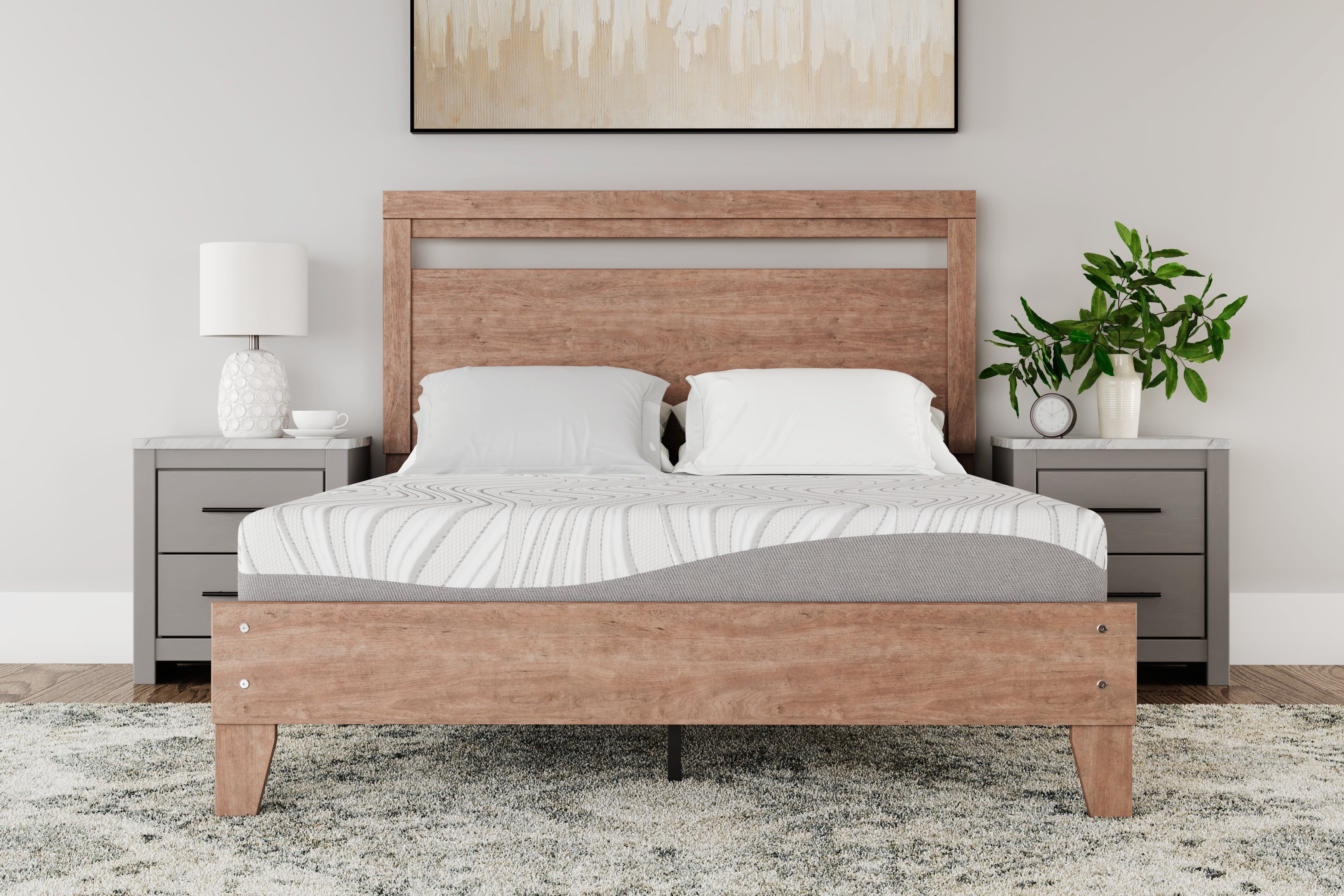 Best Deals Furniture - Ashley Furniture - 8 Inch Memory Foam RV King Mattress - RV King / White - M59143