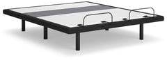 Best Deals Furniture - Ashley Furniture - Best Base with Lumbar and Audio King Adjustable Base - King Adjustable Base / Charcoal Gray - M5X542