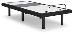 Best Deals Furniture - Ashley Furniture - Best Base with Lumbar and Audio Twin XL Adjustable Base - TXL Adjustable Base / Charcoal Gray - M5X572
