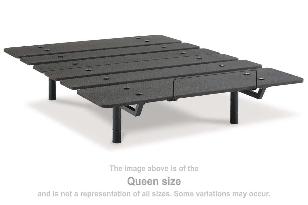 Best Deals Furniture - Ashley Furniture - Cosmic Power Base Full Adjustable Base - Full Adjustable Base / Black - M8X222