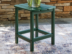 Best Deals Furniture - Ashley Furniture - Sundown Shores Outdoor End Table - Rectangular End Table / Green - PCP007-703