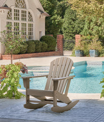 Best Deals Furniture - Ashley Furniture - Sundown Treasure Outdoor Rocking Chair - Rocking Chair / White - P011-827
