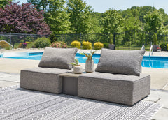 Best Deals Furniture - Ashley Furniture - Bree Zee 3-Piece Outdoor Sectional - 3-Piece Outdoor Sectional / Brown - P160P4