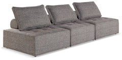 Best Deals Furniture - Ashley Furniture - Bree Zee 3-Piece Outdoor Modular Seating - 3-Piece Outdoor Modular Seating / Brown - P160P9