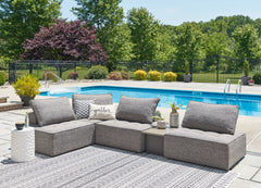 Best Deals Furniture - Ashley Furniture - Bree Zee 5-Piece Outdoor Sectional - 5-Piece Outdoor Sectional / Brown - P160P5
