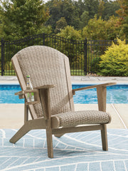 Best Deals Furniture - Ashley Furniture - Marina Sun Adirondack Chair - Adirondack Chair / Beige - PCP204-898