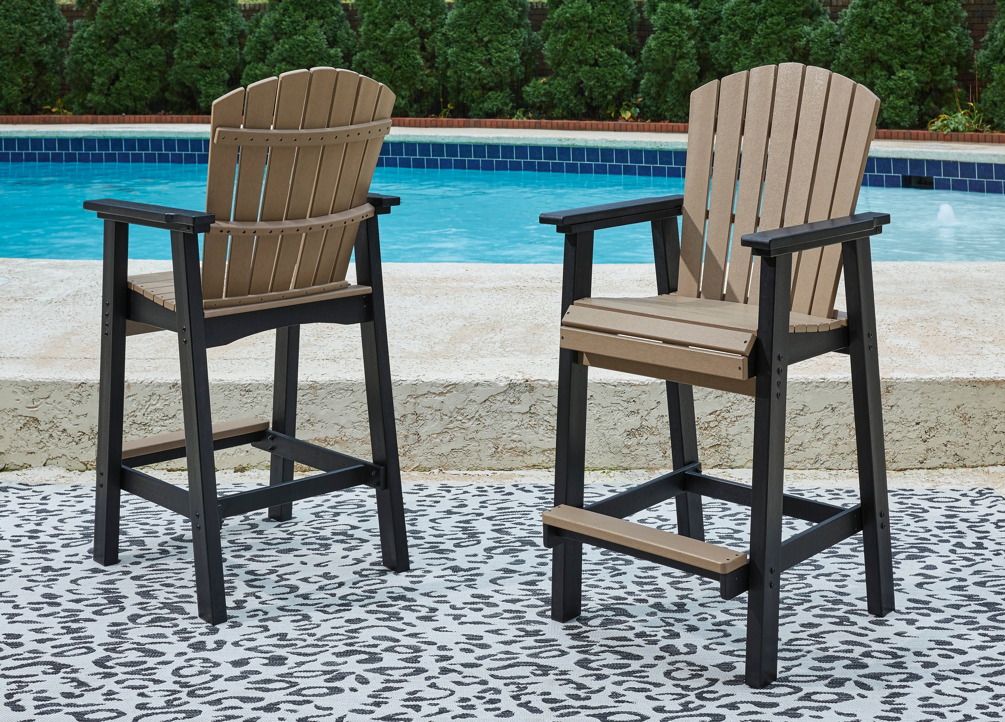 Best Deals Furniture - Ashley Furniture - Fairen Trail Barstool (Set of 2) - Tall Barstool (Set of 2) - P211-130