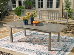 Best Deals Furniture - Ashley Furniture - Beach Front Outdoor Dining Table - RECT Dining Room EXT Table / Beige - P323-635