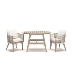 Ivory Vine Outdoor Table/Chairs (Set of 3)