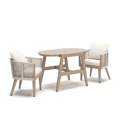 Ivory Vine Outdoor Table/Chairs (Set of 3)
