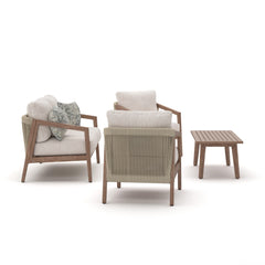 Nature Lane Outdoor Sofa/Chairs/Table (Set of 4)