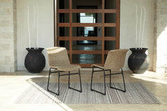 Best Deals Furniture - Ashley Furniture - Amaris Outdoor Dining Chair (Set of 2) - Chair (Set of 2) / Brown/Black - P369-601