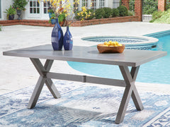 Best Deals Furniture - Ashley Furniture - Half Moon Beach Outdoor Dining Table - RECT Dining Table w/UMB OPT - PCP418-625
