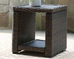 Best Deals Furniture - Ashley Furniture - Grasson Lane End Table - Square End Table / Brown - P783-702