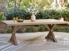 Best Deals Furniture - Ashley Furniture - Laguna Heights Outdoor Dining Table - RECT Dining Table w/UMB OPT - PCP790-625