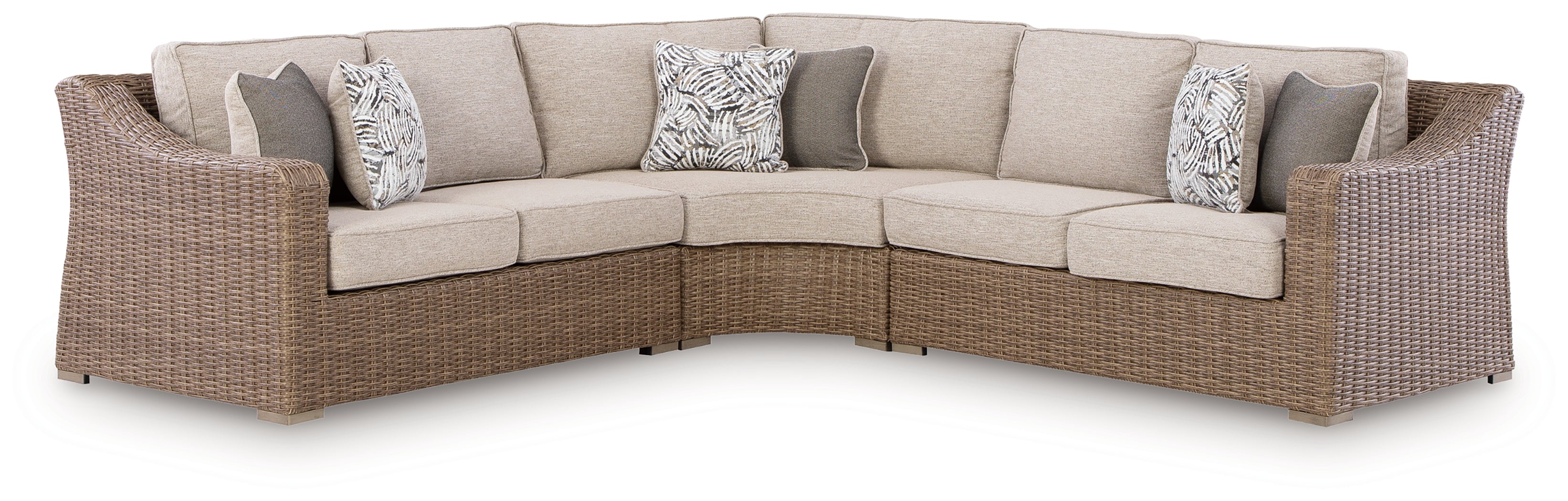 Best Deals Furniture - Ashley Furniture - Laguna Heights 3-Piece Outdoor Sectional - 3-Piece Outdoor Sectional - PCP790P1