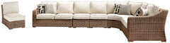Best Deals Furniture - Ashley Furniture - Beachcroft 6-Piece Outdoor Seating Set - 6-Piece Outdoor Seating Set / Beige - P791P11