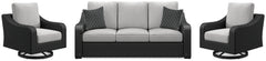 Beachcroft Outdoor Sofa and 2 Lounge Chairs