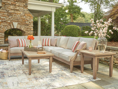 Best Deals Furniture - Ashley Furniture - Clare View 4-Piece Outdoor Sectional - 4-Piece Outdoor Sectional - P801P11