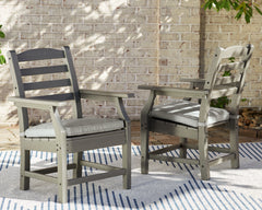 Best Deals Furniture - Ashley Furniture - Visola Arm Chair with Cushion (Set of 2) - Arm Chair With Cushion (Set of 2) / Gray - P802-601A