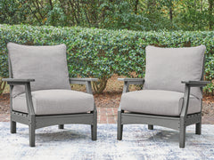 Best Deals Furniture - Ashley Furniture - Cove Beach Outdoor Lounge Chair with Cushion - Lounge Chair w/Cushion (Set of 2) - PCP803-820
