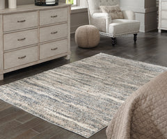 Best Deals Furniture - Ashley Furniture - Gizela 5'3" x 7'3" Rug - 5'3" x 7'3" Rug / Ivory/Beige/Gray - R404862