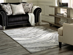 Best Deals Furniture - Ashley Furniture - Wysdale 5'3" x 7'3" Rug - 5'3" x 7'3" Rug / Ivory/Gray - R404902