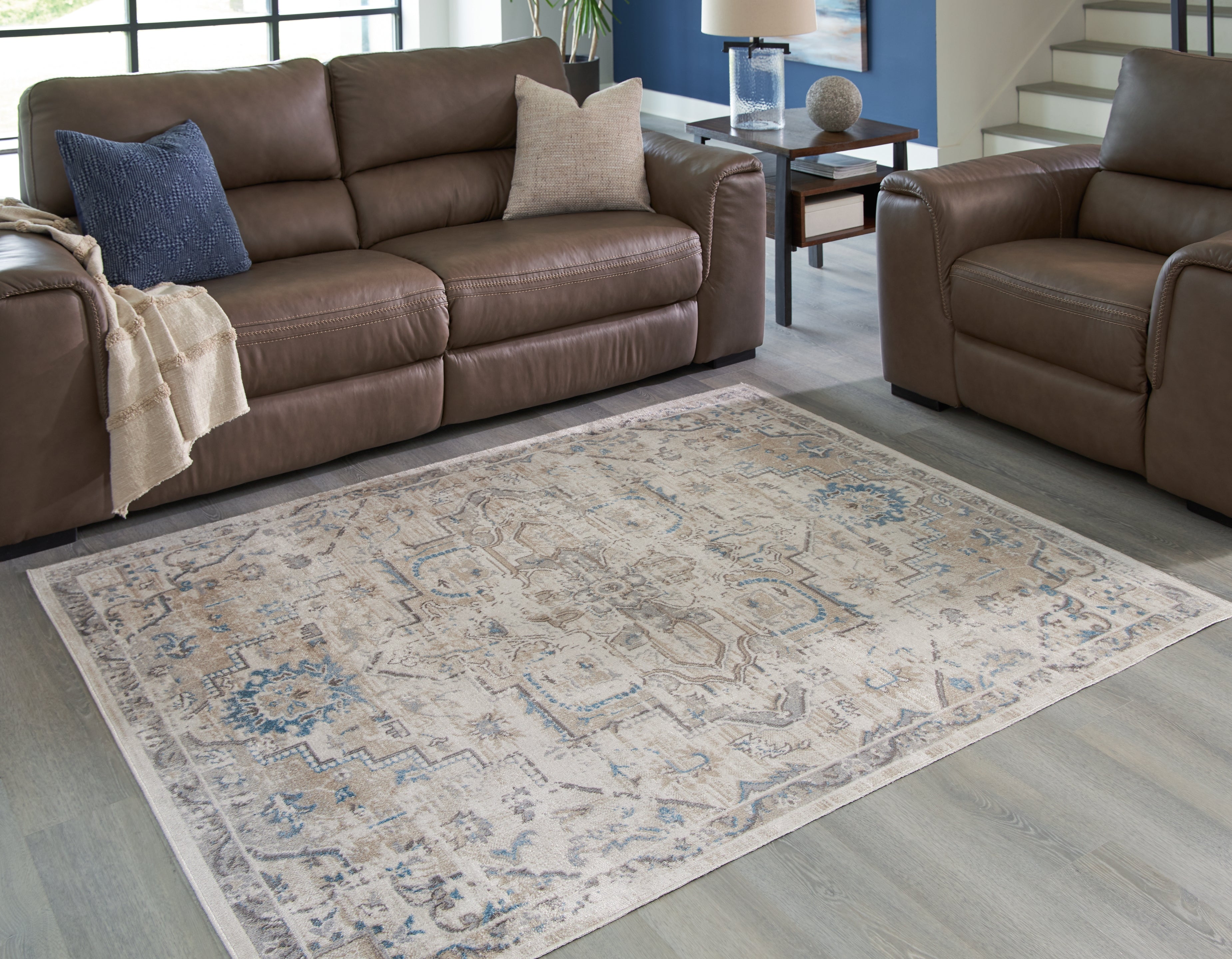 Best Deals Furniture - Ashley Furniture - Barkham 7'10" x 10' Washable Rug - 7'10" x 10' Washable Rug / Multi - R405551