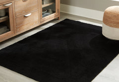 Best Deals Furniture - Ashley Furniture - Anaben 5' x 7' Washable Rug - 5' x 7' Washable Rug / Black - R406312