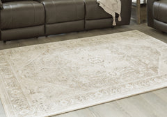 Best Deals Furniture - Ashley Furniture - Gatwell 5' x 7' Rug - 5' x 7' Rug / Ivory/Gray/Tan - R406512