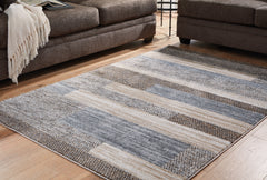 Best Deals Furniture - Ashley Furniture - Sethburn 8' x 10' Rug - 8' x 10' Rug / Cream/Brown/Gray - R406591