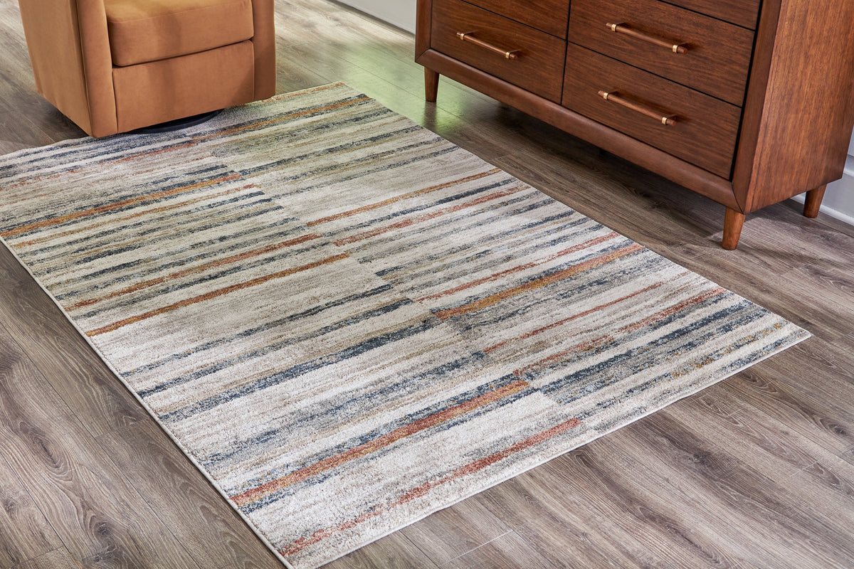 Best Deals Furniture - Ashley Furniture - Kemart 5' x 7' Rug - 5' x 7' Rug / Multi - R406682