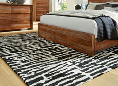 Best Deals Furniture - Ashley Furniture - Bramshaw 8' x 10' Rug - 8' x 10' Rug / Black/Ivory - R406761