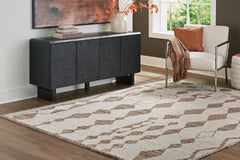 Best Deals Furniture - Ashley Furniture - Brettler 8' x 10' Rug - 8' x 10' Rug / Beige/Brown - R406791