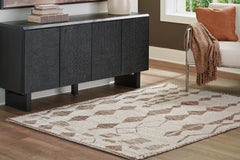 Best Deals Furniture - Ashley Furniture - Brettler 5' x 7' Rug - 5' x 7' Rug / Beige/Brown - R406792