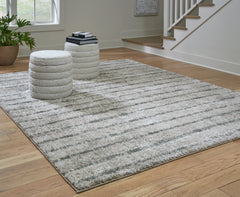 Best Deals Furniture - Ashley Furniture - Laddway 8' x 10' Rug - 8' x 10' Rug / Cream/Green - R406881