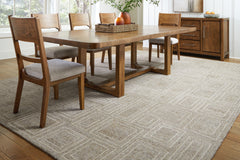 Best Deals Furniture - Ashley Furniture - Brickburgh 10' x 14' Rug - 10' x 14' Rug / Gray/Ivory/Honey - R406900