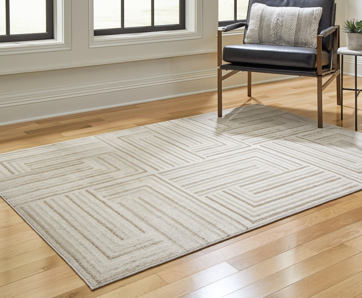Best Deals Furniture - Ashley Furniture - Darmondard 5' x 7' Rug - 5' x 7' Rug / Cream/Taupe - R406942